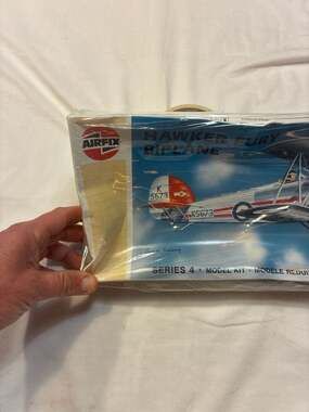 Vintage Airfix 1:48 Scale Hawker Fury Biplane Series 4 Model Kit